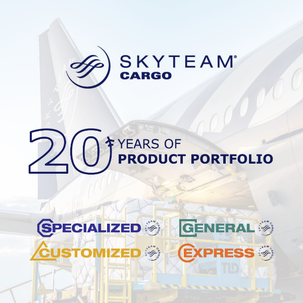 SkyTeam Cargo marks 20 years of branded products 