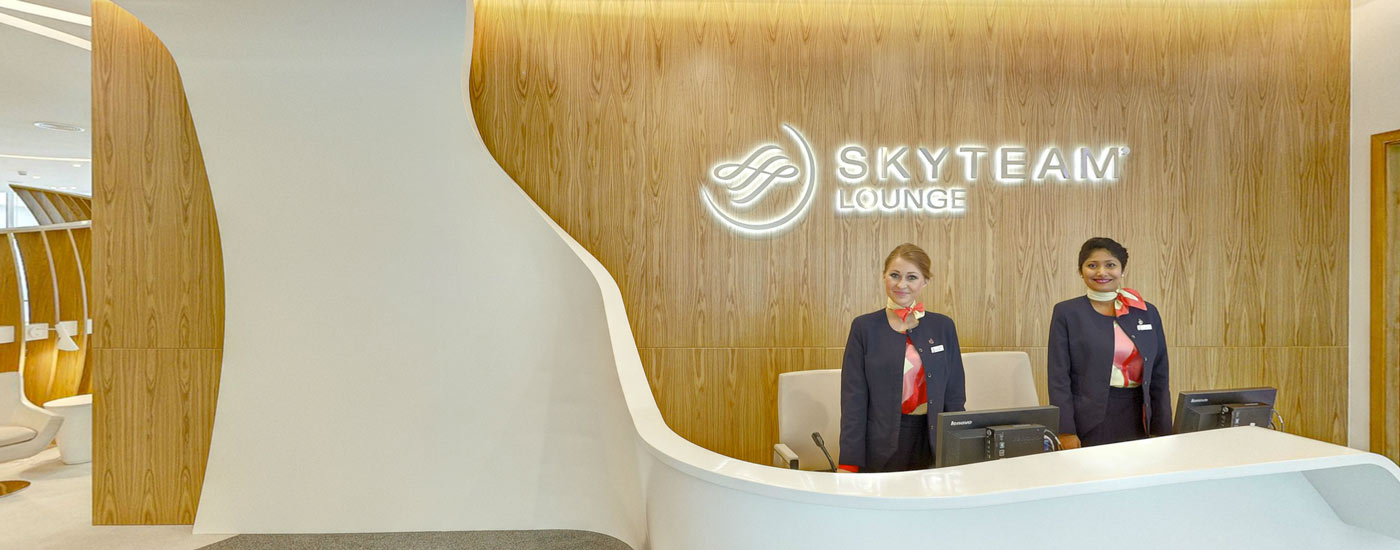 Salon de SkyTeam à Dubaï