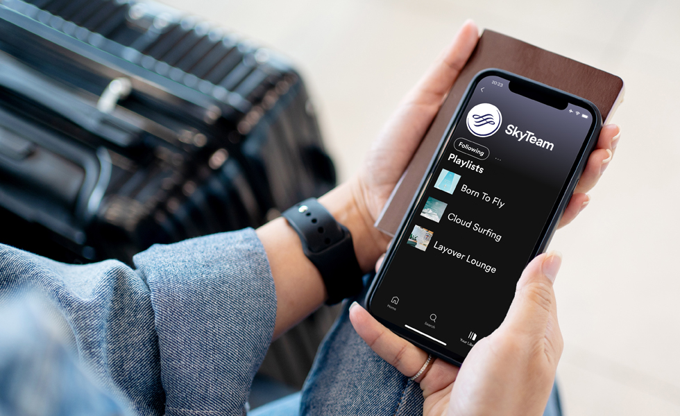 Sky-high sounds and tunes for travel, SkyTeam launches Spotify playlists